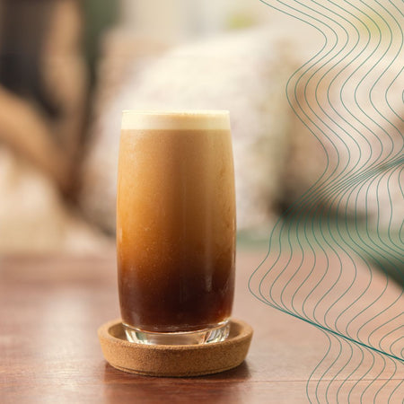 cold brew coffee with BUBS Butter MCT Oil Creamer