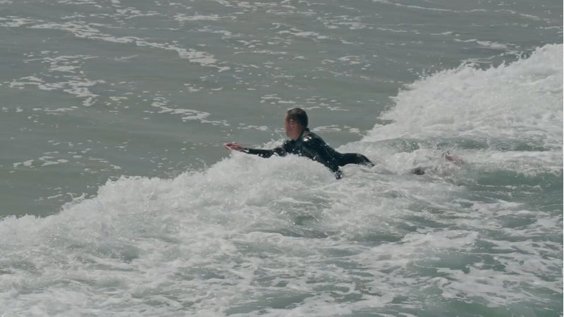 Keep paddling out.