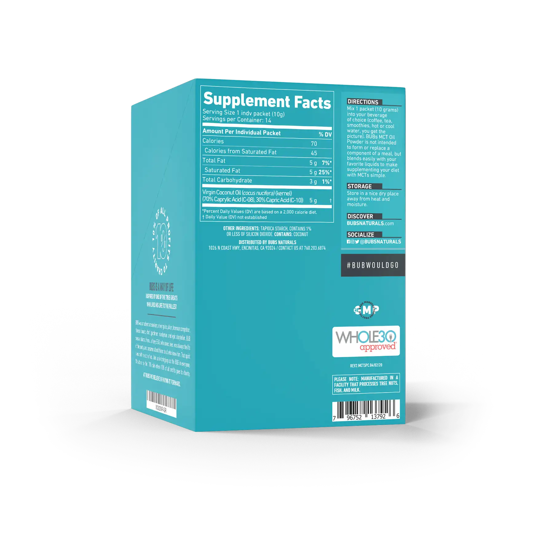 Bubs NATURALS: Fountain of Youth Powder, 10.16 oz