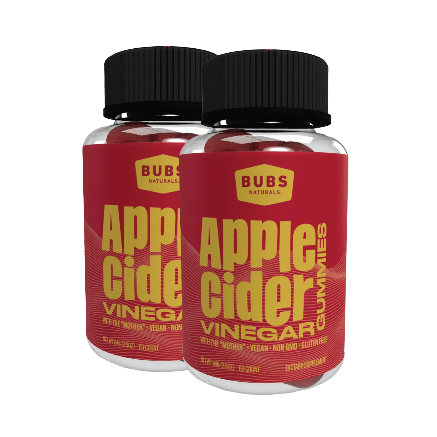Apple Cider Vinegar Gummies BUBS Naturals Bundle 2