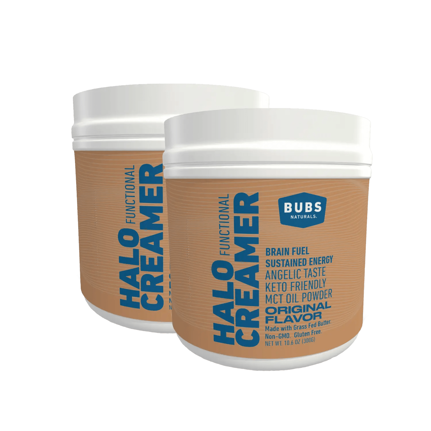 10.6oz BUBS Naturals Halo Creamer with MCT Oil Powder and Grass Fed Butter, Bundle of 2
