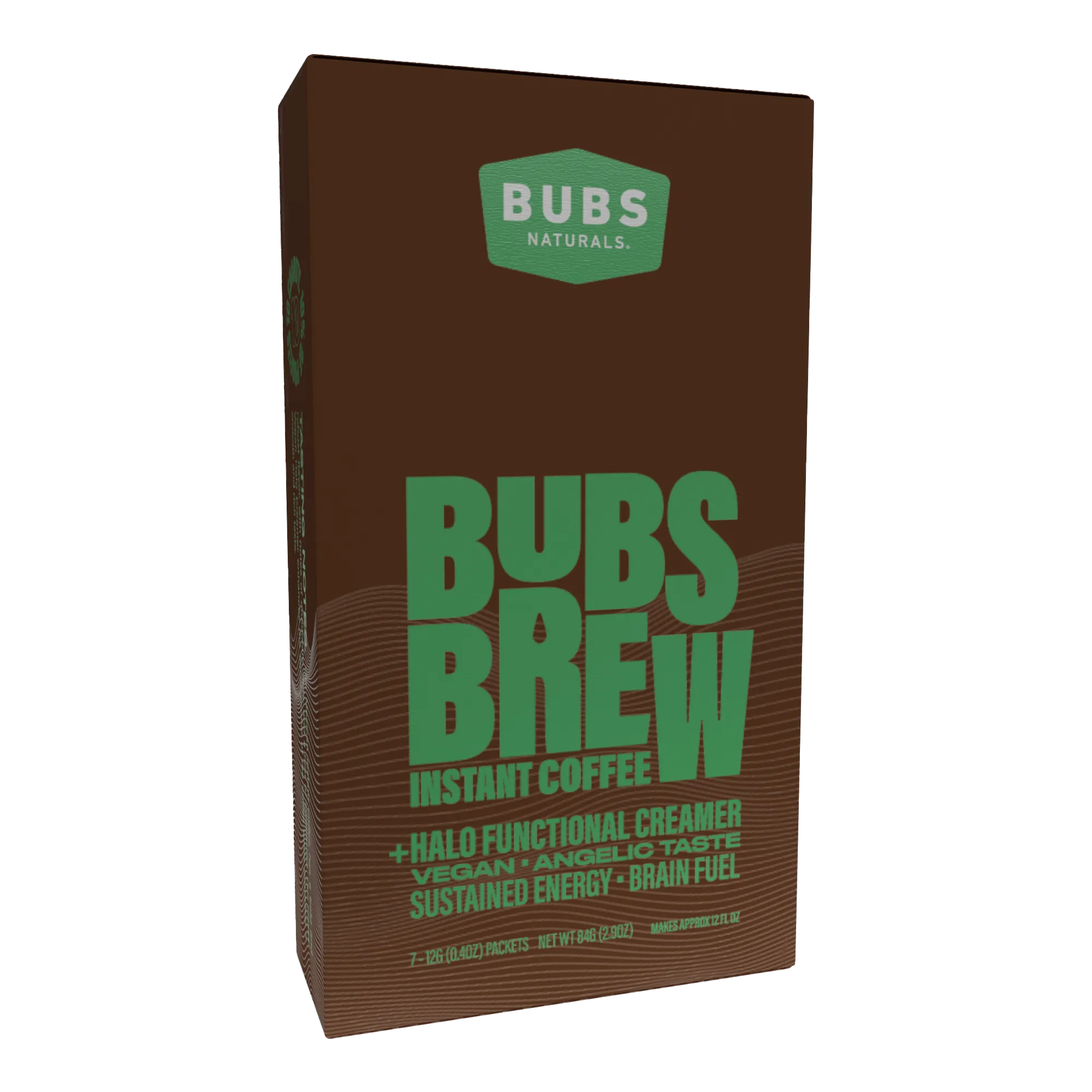 BUBS Brew Instant Coffee with Vegan Halo Creamer, Front
