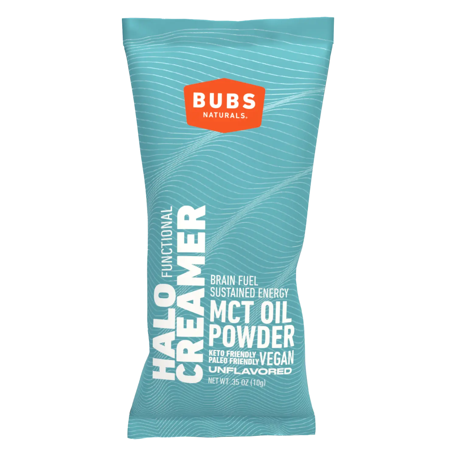 BUBS Naturals MCT Oil Powder, Vegan Halo Functional Creamer, individual stick pack