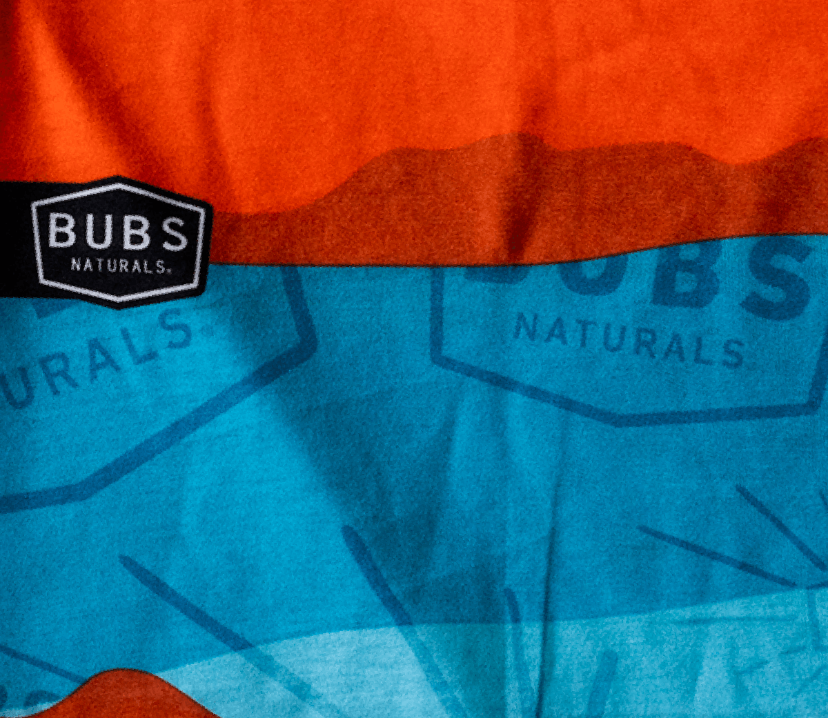 BUBS Neck Gaiter Blue/Orange BUBS Naturals