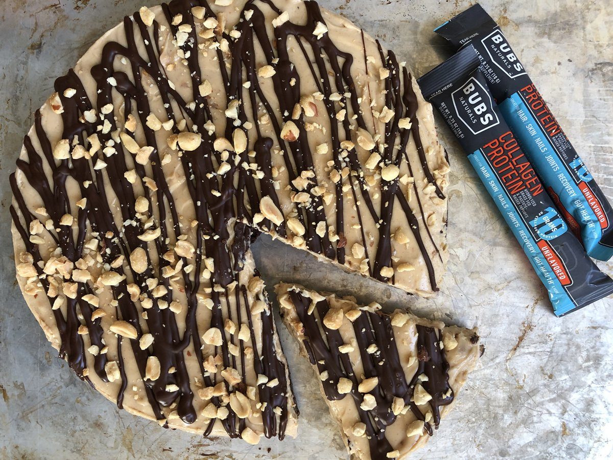 Peanut Butter Pie w/ Chocolate Protein Crust
