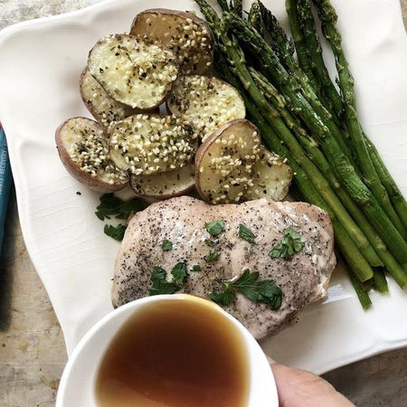Pork Chops w/ Collagen Protein Honey Glaze