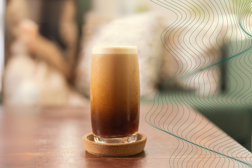 cold brew coffee with BUBS Butter MCT Oil Creamer