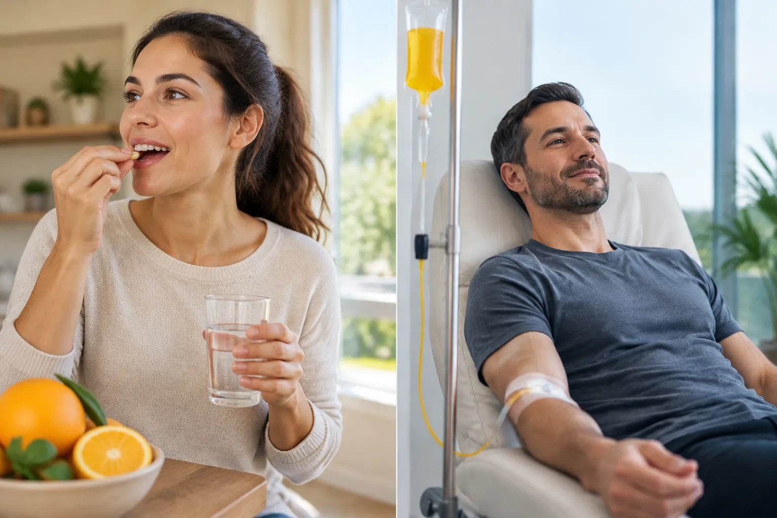 Vitamin C Oral vs Intravenous: Absorption and Performance