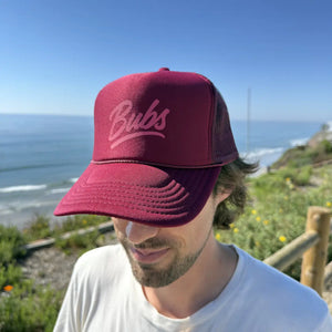BUBS Trucker - Burgundy - alternate view