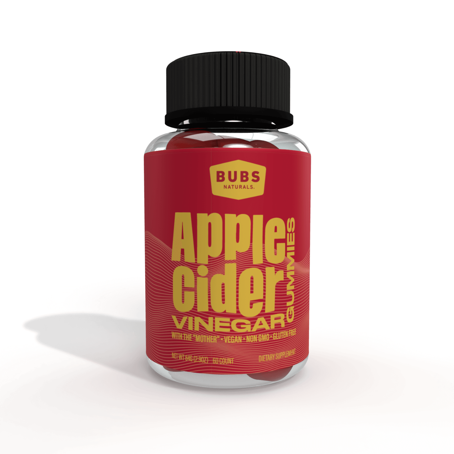 BUBS Naturals Apple Cider Vinegar Gummies, Front
