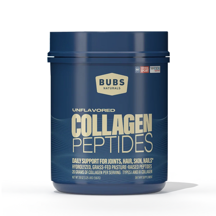 BUBS Naturals Unflavored Collagen Peptides tub