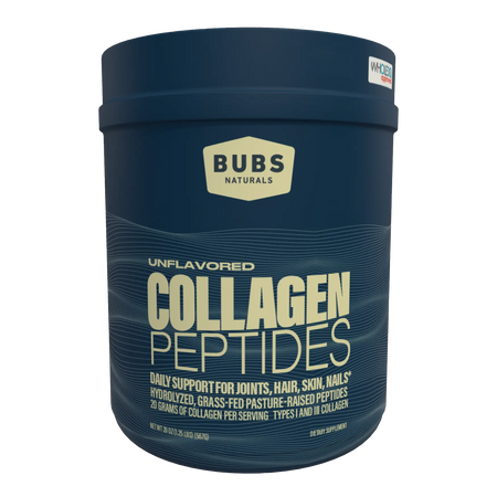 Collagen Protein, 20oz CASE PACK (6) BUBS NATURALS, Front View