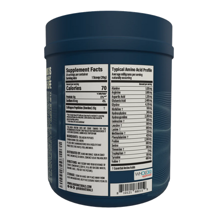 Collagen Protein, 20oz CASE PACK (6) BUBS NATURALS, Label View